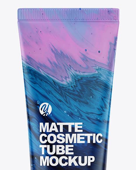 Download Matte Cosmetic Tube Mockup in Tube Mockups on Yellow ...