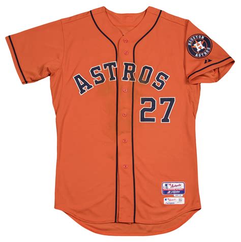 Lot Detail 2014 Jose Altuve Game Used Houston Astros Alternate Jersey