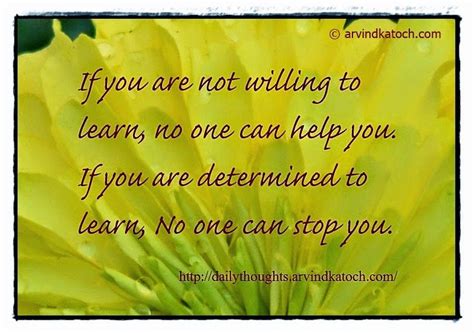 If You Are Not Willing To Learn Daily Quote Picture