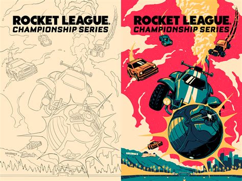 Rocket League Championship Series Poster Behance