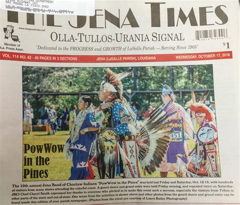 Jena Band Of Choctaw Indians Powwow In The Pines Home