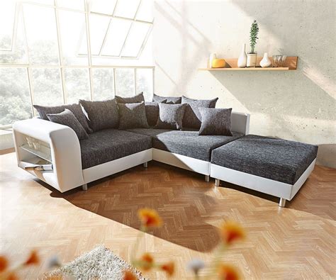 Kleines ecksofa kleines ecksofa mit schlaffunktion günstig deutsche, kleines ecksofa ikea steve this kleines ecksofa graphic has 17 dominated colors, which include white, pink raspberry, vivid. DELIFE.eu - Ecksofa Nerio 223x184 cm Weiss Schwarz ...