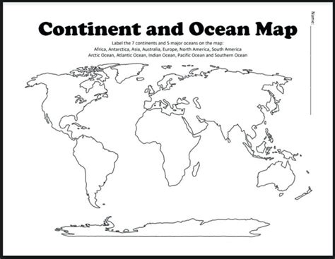 Fill In The Blank World Map Worksheets Openlayersco — Db