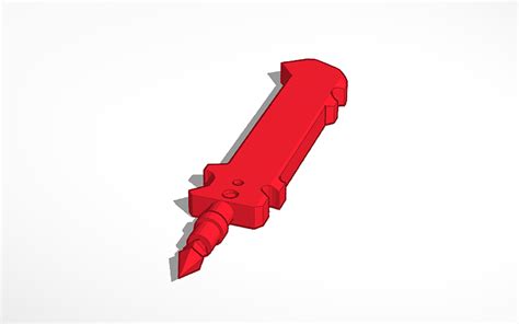 3d Design Rage Blade From Roblox Bedwars Tinkercad