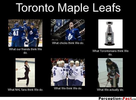 Toronto maple leafs, canadian expert ice hockey team based in toronto that plays in the eastern conference of the national hockey league (nhl). Toronto Maple Leafs... - What people think I do, what I really do - Perception Vs Fact