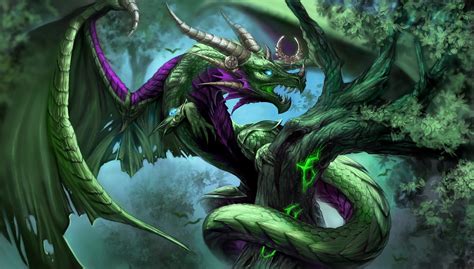 Artwork Fantasy Art Dragon Trees Green