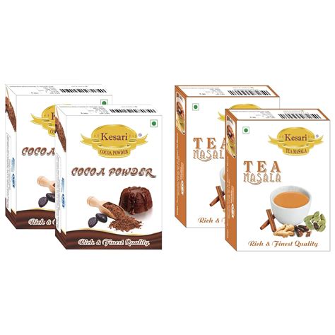 Kesari Cocoa Powder 100 Gm And Tea Masala 50 Gm Combo Amazon In