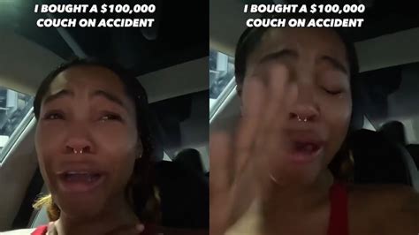 Woman Goes Viral After Purchasing A 100000 Couch On Accident Youtube