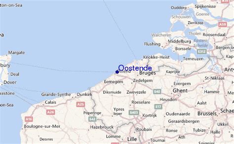 Kaart Oostende Stratenplan Vogels
