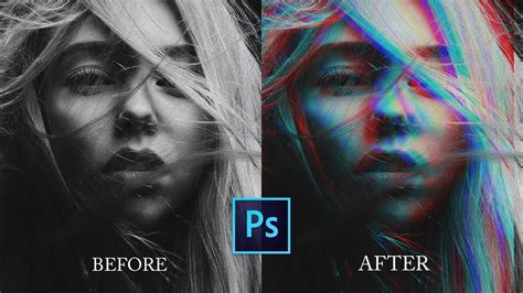 Glitch Effect In Photoshop In Just 2 Minutes YouTube