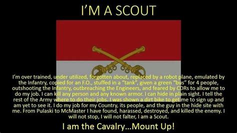 Love And Respect Our Scouts From A Cav Scout Mom Military Quotes