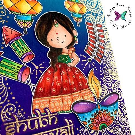 Happy diwali greetings,printable beautiful diwali wish, diya design,instant download,indian festival, greeting cards. Happy Diwali! - Handmade by Kavya