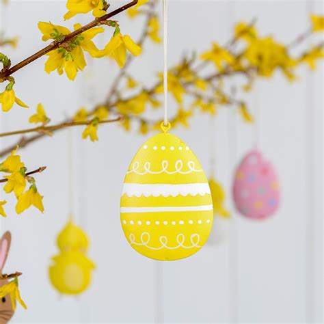 Yellow Easter Egg Decoration Rex London