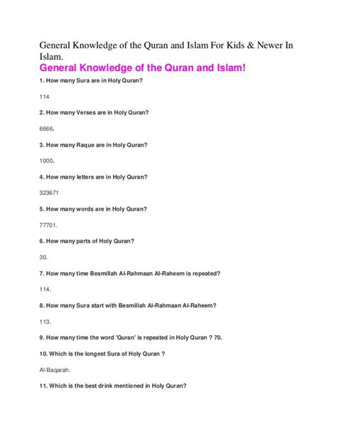 General Knowledge Questions And Answers On Religion