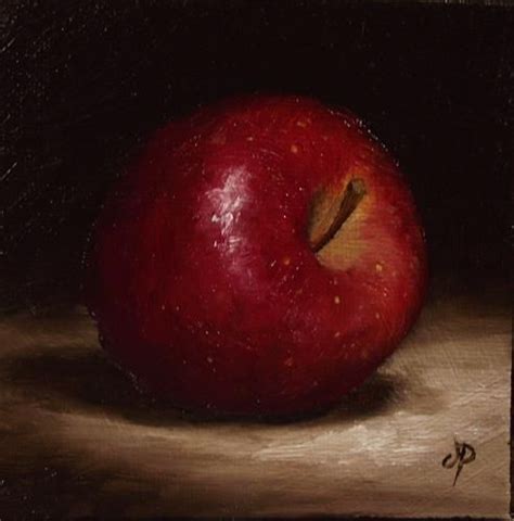 Daily Paintworks Original Fine Art Jane Palmer Apple Painting