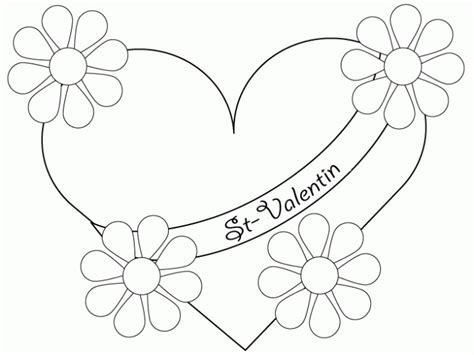 Dibujos De Corazones De San Valentin Para Pintar Dibujos Para Imprimir