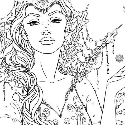You can use these free mythical fantasy elf coloring pages for your websites, documents or presentations. Elf Queen Coloring Pages People - Lautigamu