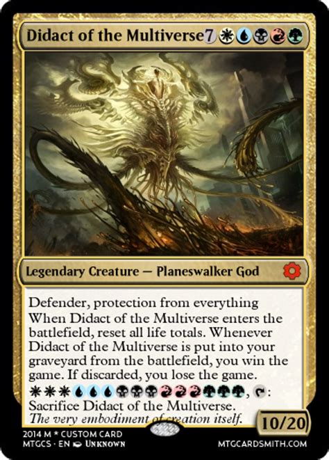 (once you have the card pulled up, there is a list from which you can pick art from any printing of the card, including from mtgo, which has some cool exclusive promo art). Custom MTG: Didact...Multiverse - Rhalenthia Set by ...