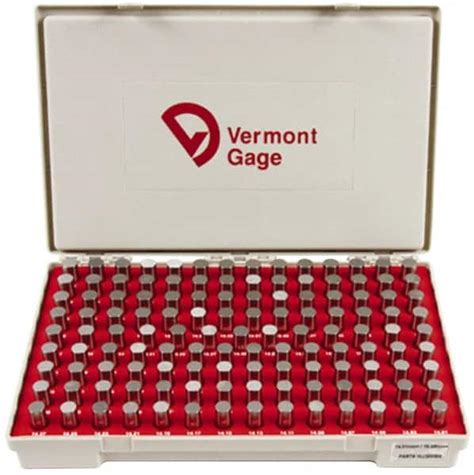 Vermont Gage 0011 To 075 Class Zz Minus Plug And Pin Gage Set