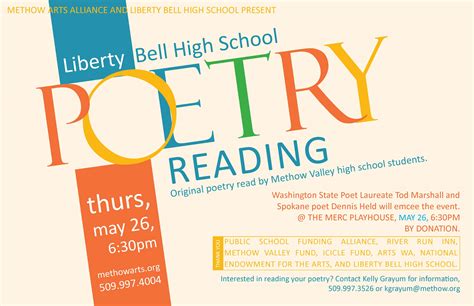 Liberty Bell High School Poetry Reading At The Merc Methow Arts