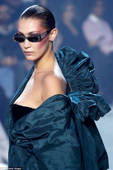 Bella Hadid Risks Wardrobe Mishap As She Goes Braless In Paris Daily