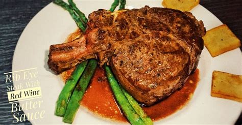 Start with two thick rib eye steaks. The Best Rib Eye Steak - Delicious Red Wine (Reduction ...