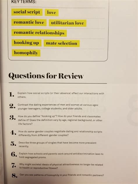 KEY TERMS: Social Seript Love Romantic Love Utilit ...