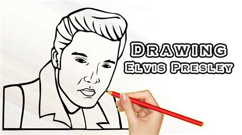 Drawing Elvis Presley Drawing Famous People Draw Easy For Kids