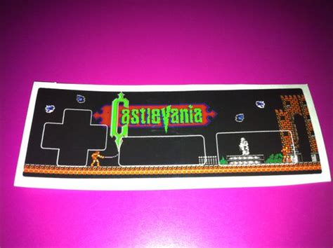 Castlevania Nintendo Nes Controller Overlay By Retromg On Etsy 599