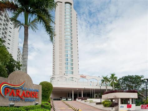 Great seaviews from room and very spacious pool facing the beach front. Located along Tanjung Bungah Beach, Rainbow Paradise Beach ...