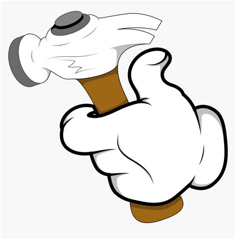 Hand Holding Something Drawing Cartoon Hd Png Download Transparent