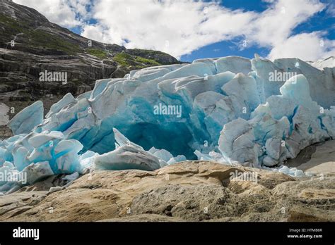 Nigardsbreen Glacier Ice Cave Stock Photo Alamy