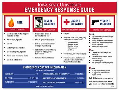Emergency Response Classroom Guide Procedures Safety Poster
