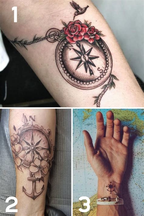 31 Compass Tattoo Ideas For A Travelers Heart Tattooglee Compass
