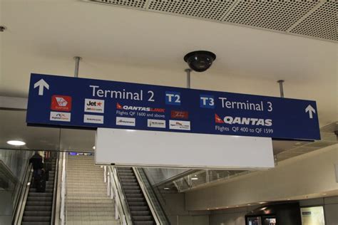 Directional Signage From Domestic Station To Terminals 2 And 3 Wongm