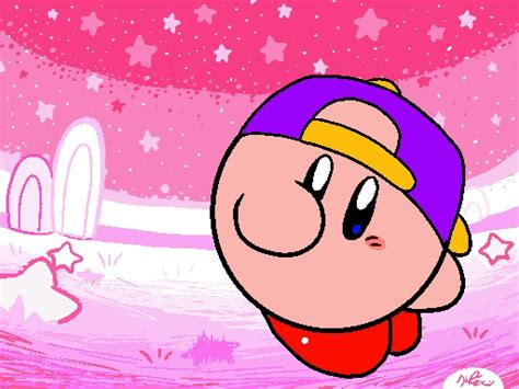 A caricature of kirby, the main character of the kirby nintendo game series that debuted in 1992. Dance ! - #animated #animation #fanart #gif #kirby # ...