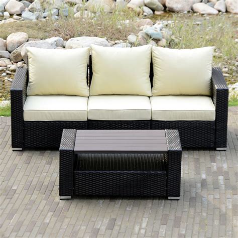 Diy Outdoor Patio Sofa Sectional Furniture Pe Wicker
