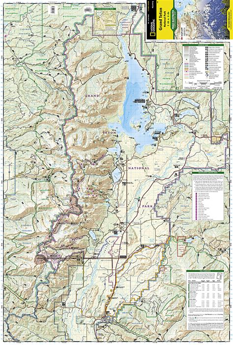 Grand Teton National Park Map The Hiker Box