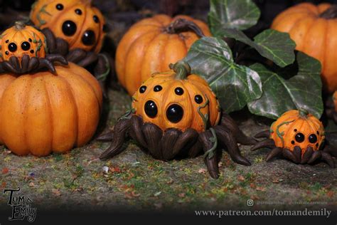 Spider Pumpkins By Tom Rush Rimaginaryaww