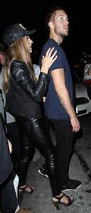 Where S Rita Mystery Woman Clings To Calvin Harris Outside Hollywood Nightclub Daily Mail Online