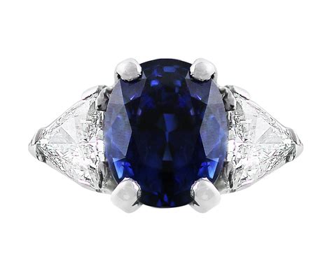 422ct Ceylon Blue Sapphire Ring Cj Charles Jewelers