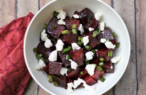 Easy Roasted Beet Salad With Goat Cheese
