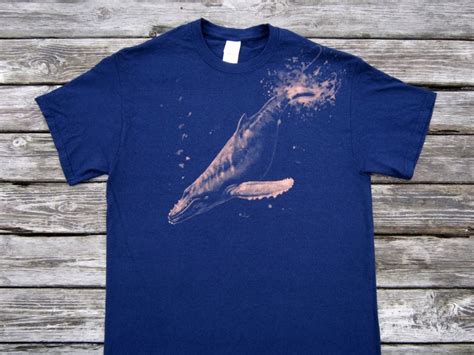 Humpback Whale Hand Painted With Bleach Rartstore