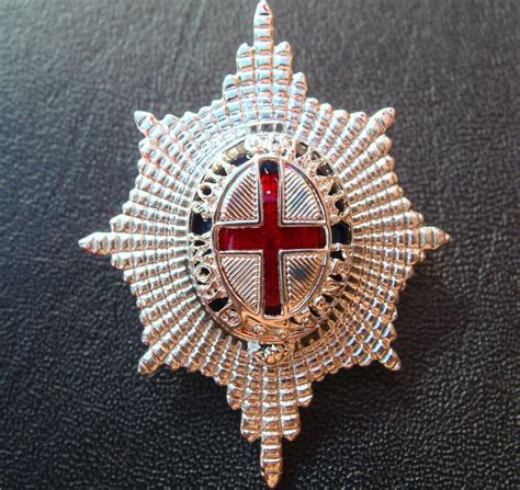 1980s Era British Army Coldstream Guards Officers Enamel Uniform Cap