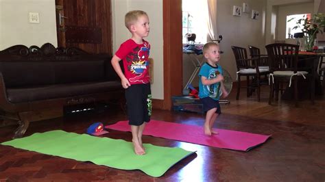 The First Half Of The Kids Yoga Video Doing Moana With Cosmic Kids