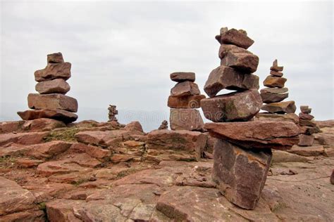 Granite Rock Stone Stack Cairn Formation Stock Image Image Of Stacks