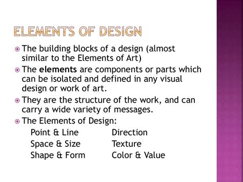 Lecture 1 A Definition Of Design Its Elements And Principle