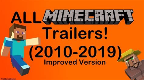 All Official Minecraft Trailers 2010 2019 Youtube