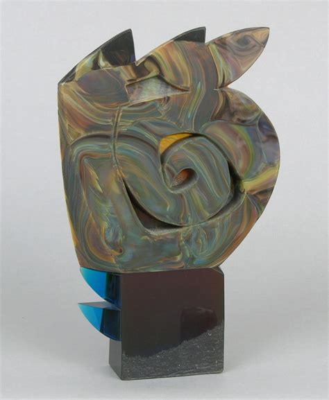 Novotny Lukas Fused Glass Sculpture In Multicolored Glass Mutualart