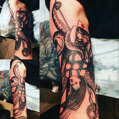 Tattoo Uploaded By Reno • Japanese Shibari Bondage Octopus Tentacles • Tattoodo